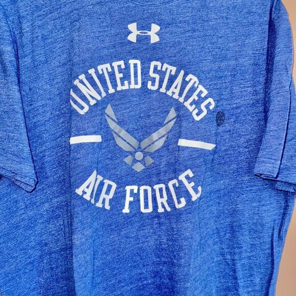 Under Armour Men's Loose Fit United Stated Air Force T-Shirt Tee Blue White - XL - Picture 7 of 8